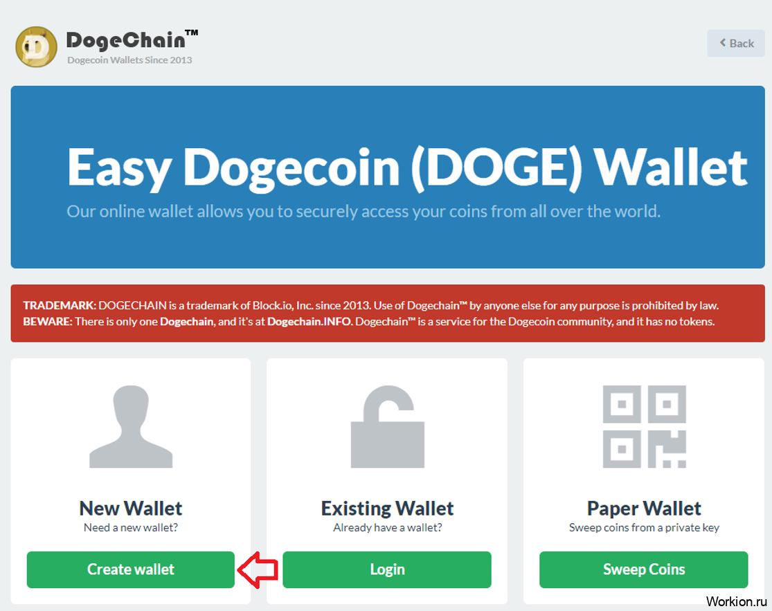 Регистрация кошелька Dogecoin - где и как создать Догикоин кошелек