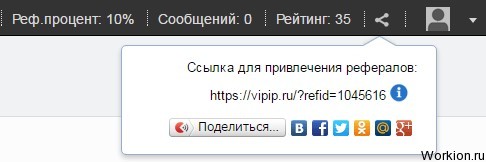 Vipip - букс с выводом на телефон, заработок через программу