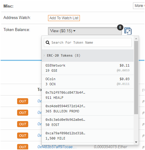 Кошелек MetaMask под Ethereum с поддержкой токенов ERC20