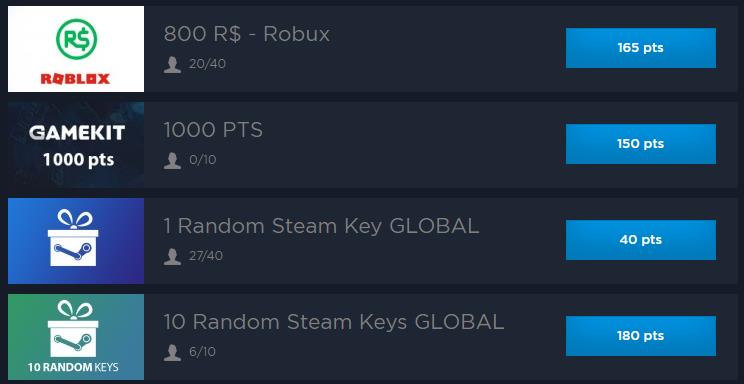обмен поинтов Gamekit на Robux